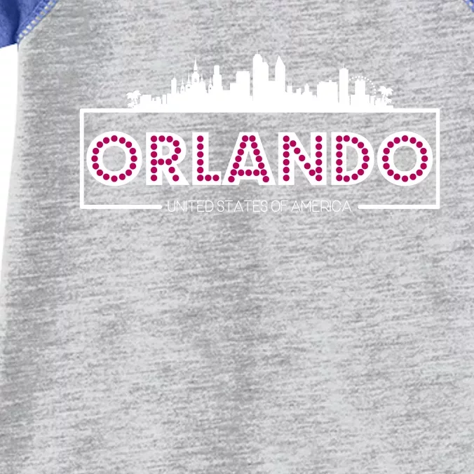 Retro Orlando City Skyline Infant Baby Jersey Bodysuit