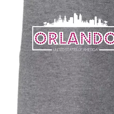 Retro Orlando City Skyline Doggie 3-End Fleece Hoodie