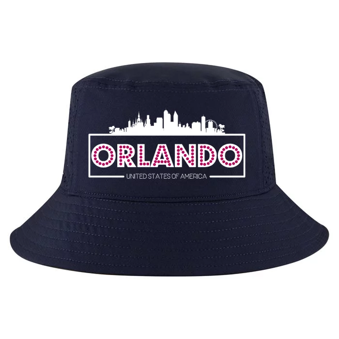 Retro Orlando City Skyline Cool Comfort Performance Bucket Hat