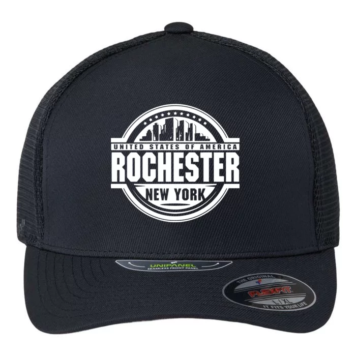 Rochester New York Flexfit Unipanel Trucker Cap