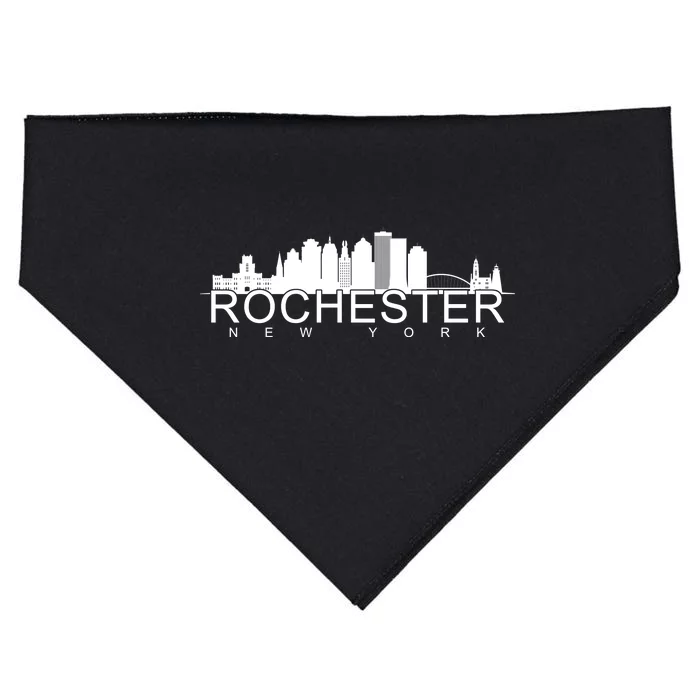 Rochester New York Skyline USA-Made Doggie Bandana