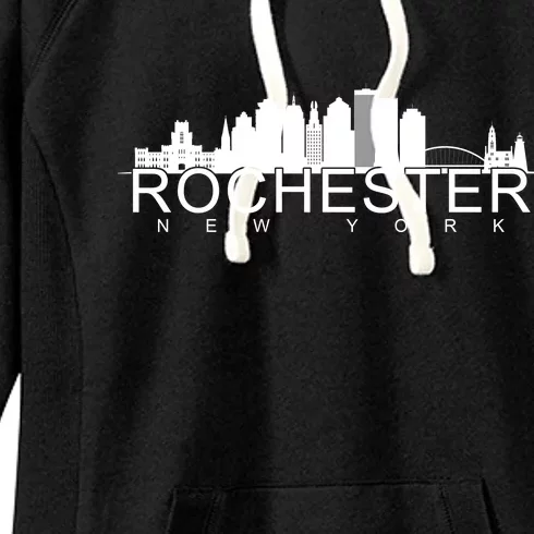 Rochester New York Skyline Women's Fleece Hoodie