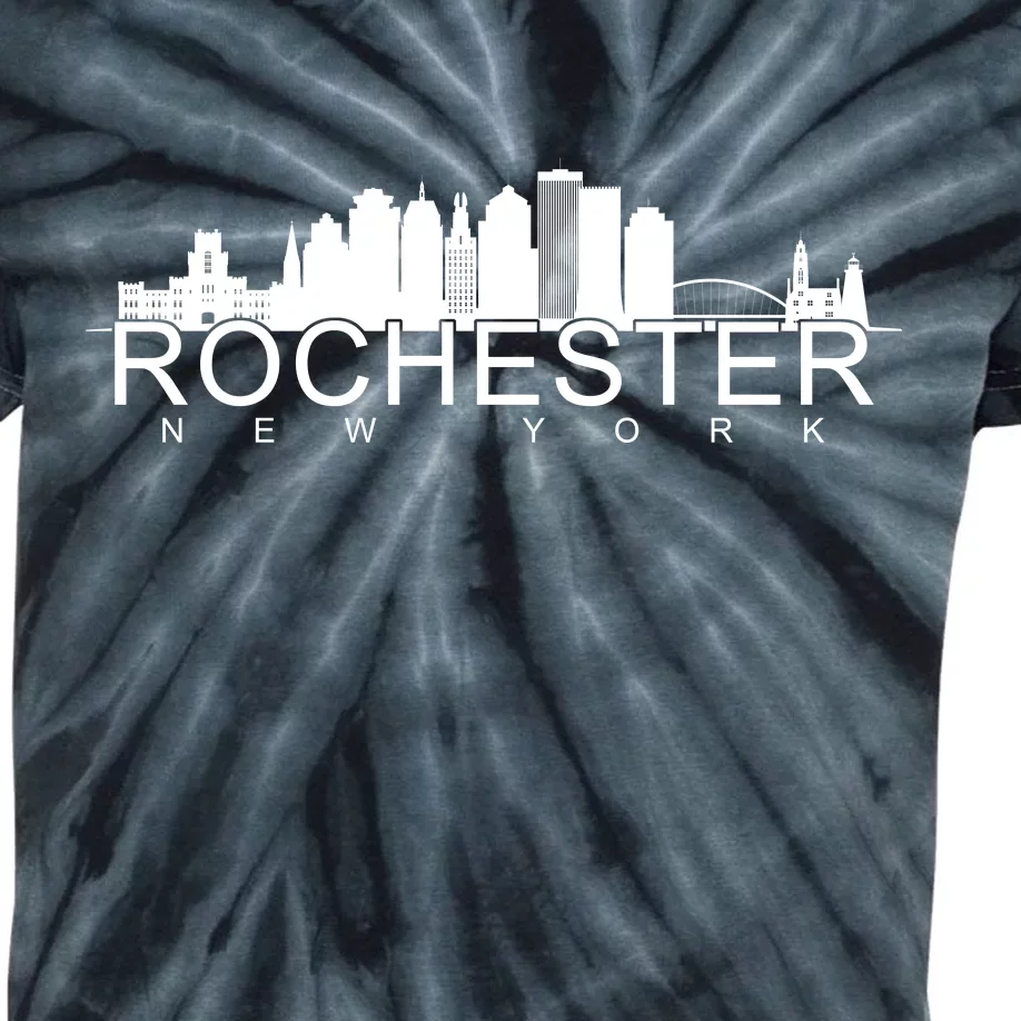 Rochester New York Skyline Kids Tie-Dye T-Shirt