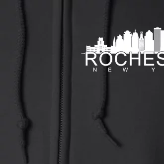 Rochester New York Skyline Full Zip Hoodie