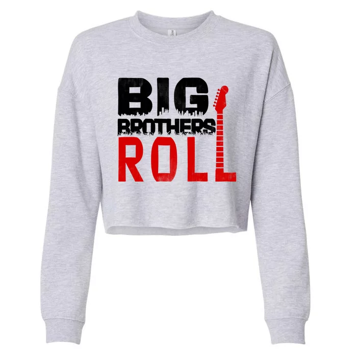 Rock And Roll Big Brothers Cropped Pullover Crew