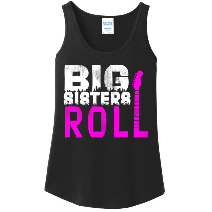 Rock And Roll Big Sisters Ladies Essential Tank