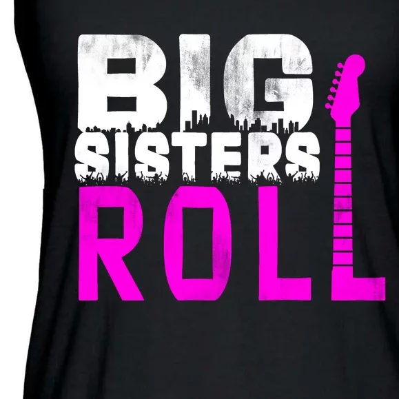 Rock And Roll Big Sisters Ladies Essential Flowy Tank