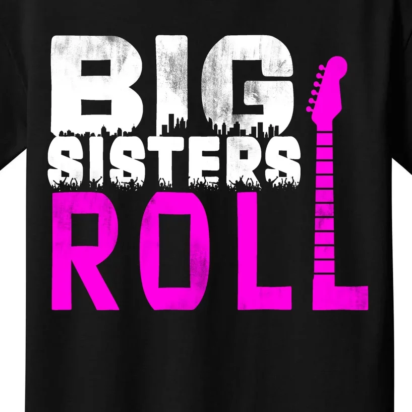 Rock And Roll Big Sisters Kids T-Shirt