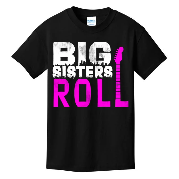 Rock And Roll Big Sisters Kids T-Shirt