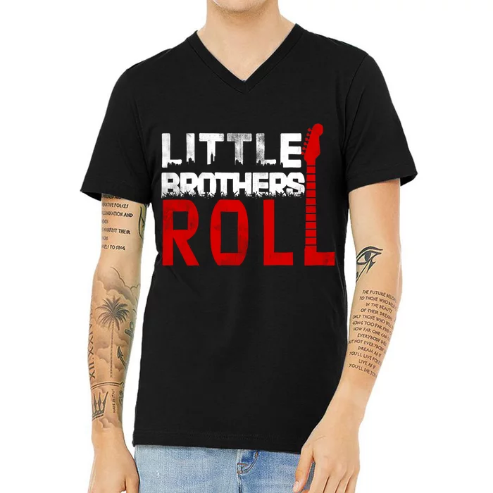 Rock And Roll Little Brothers V-Neck T-Shirt