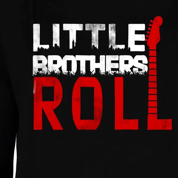 Rock And Roll Little Brothers Womens Funnel Neck Pullover Hood