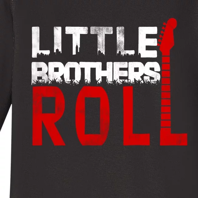 Rock And Roll Little Brothers Baby Long Sleeve Bodysuit