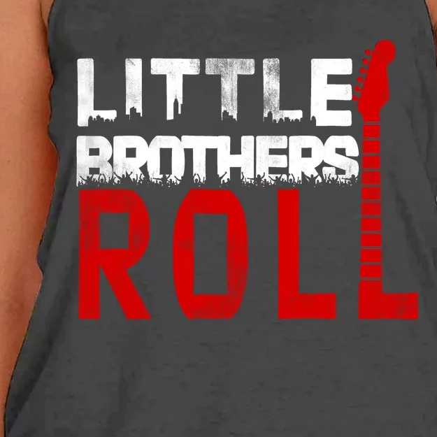 Rock And Roll Little Brothers Women's Knotted Racerback Tank