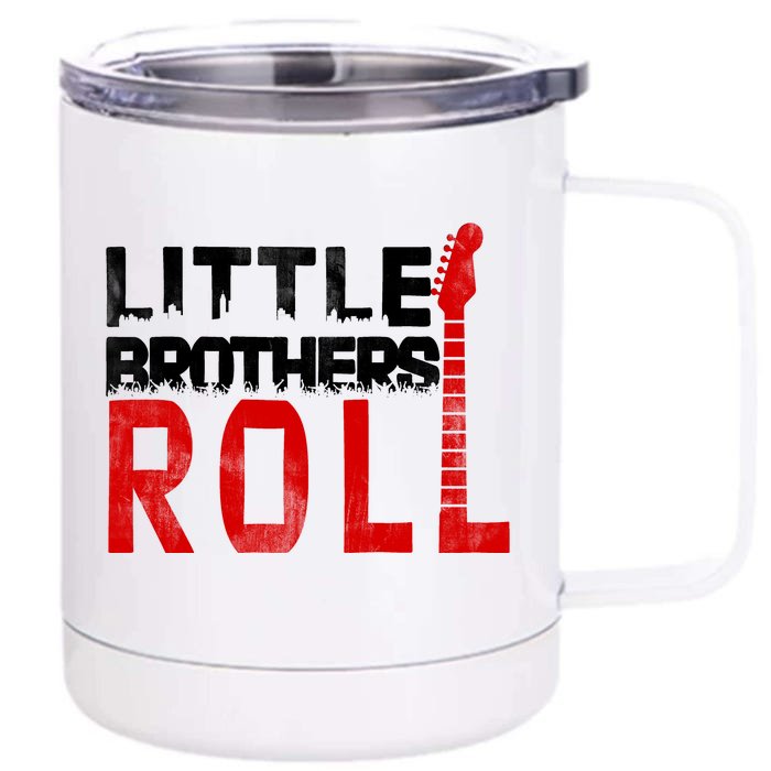 Rock And Roll Little Brothers Front & Back 12oz Stainless Steel Tumbler Cup