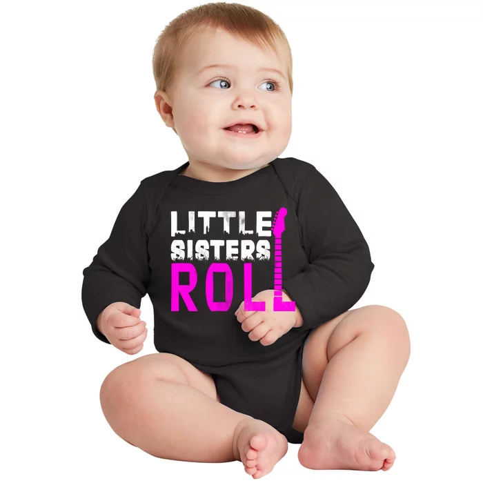 Rock And Roll Little Sisters Baby Long Sleeve Bodysuit