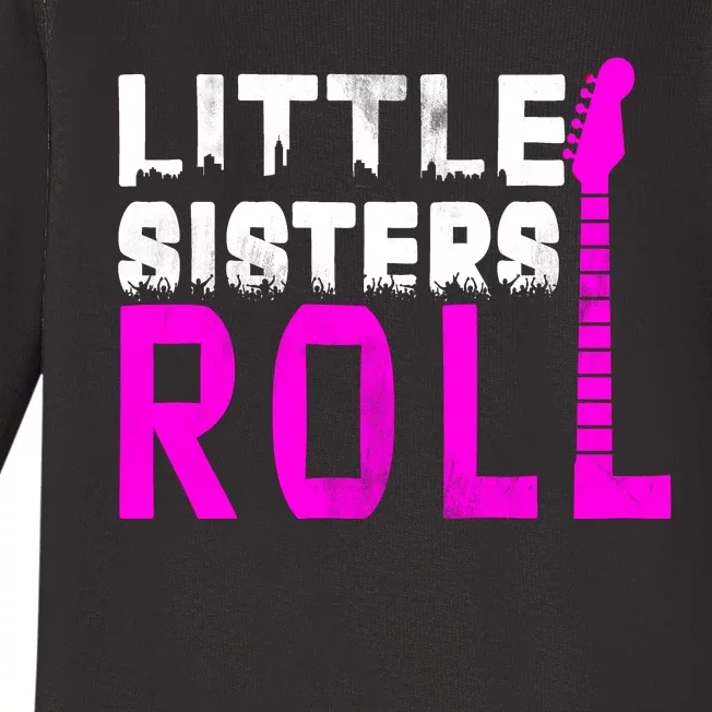 Rock And Roll Little Sisters Baby Long Sleeve Bodysuit