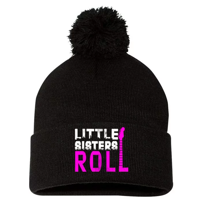 Rock And Roll Little Sisters Pom Pom 12in Knit Beanie