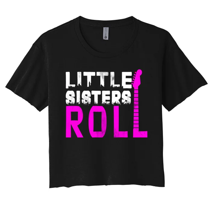 Rock And Roll Little Sisters Women's Crop Top Tee