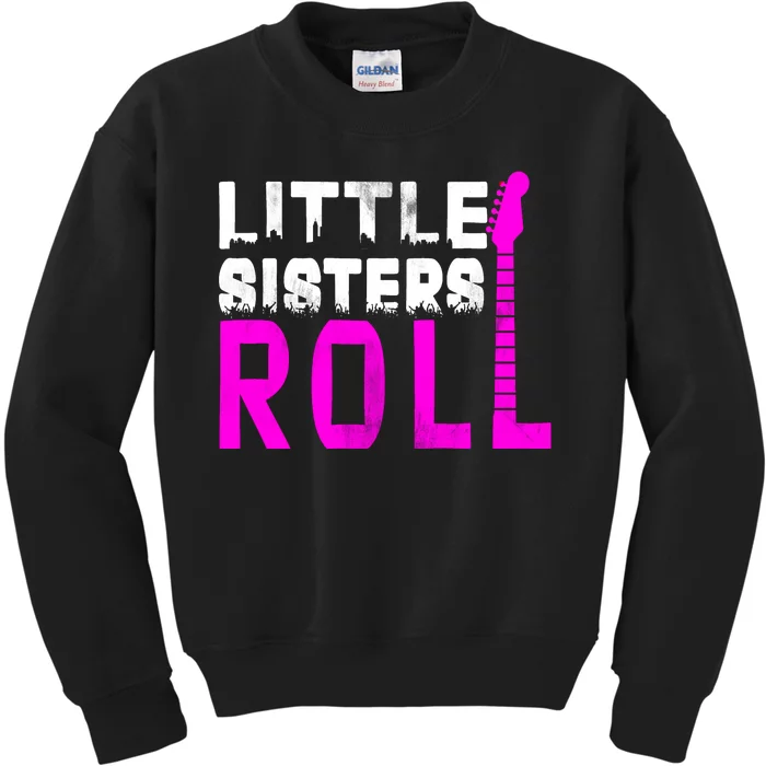 Rock And Roll Little Sisters Kids Sweatshirt