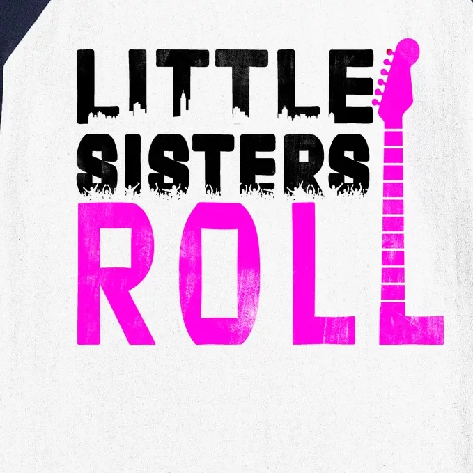 Rock And Roll Little Sisters Baseball Sleeve Shirt