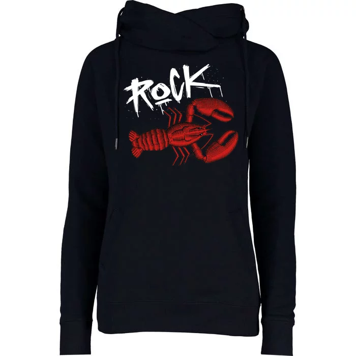 Rock Lobster Womens Funnel Neck Pullover Hood