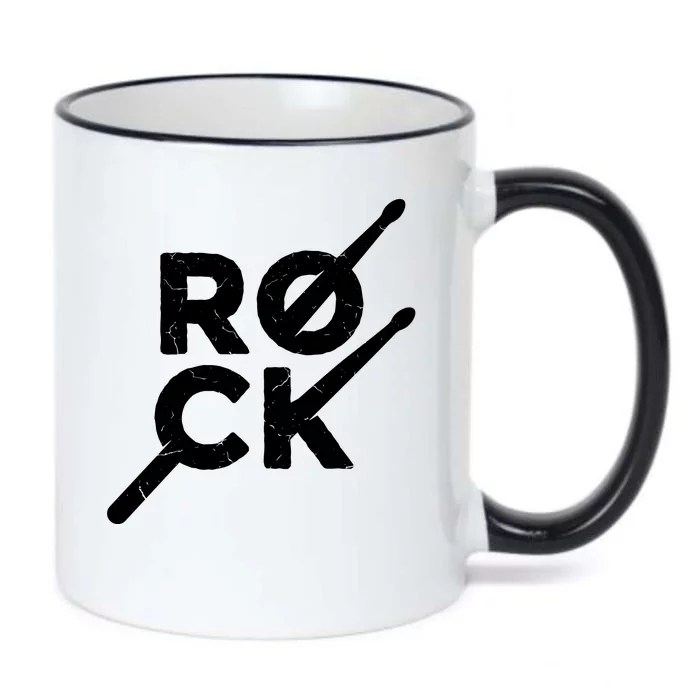 Rock Music Drum Black Color Changing Mug