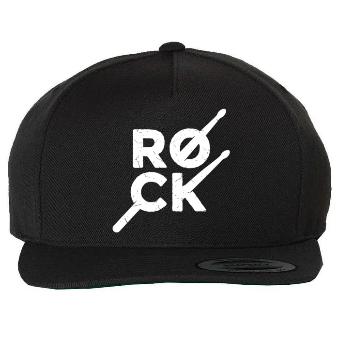 Rock Music Drum Wool Snapback Cap