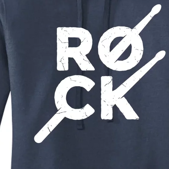 Rock Music Drum Women's Pullover Hoodie