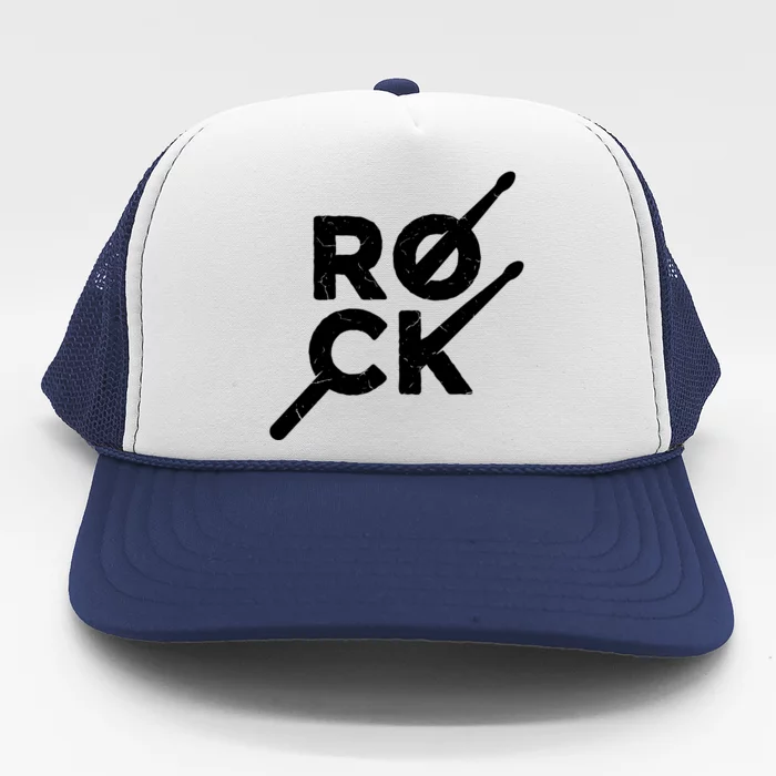 Rock Music Drum Trucker Hat