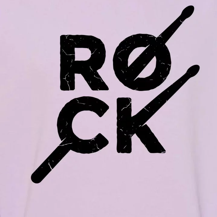 Rock Music Drum Garment-Dyed Sweatshirt