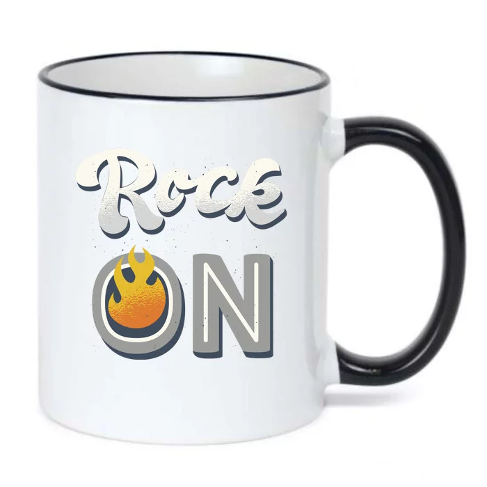 Rock On Flame Black Color Changing Mug