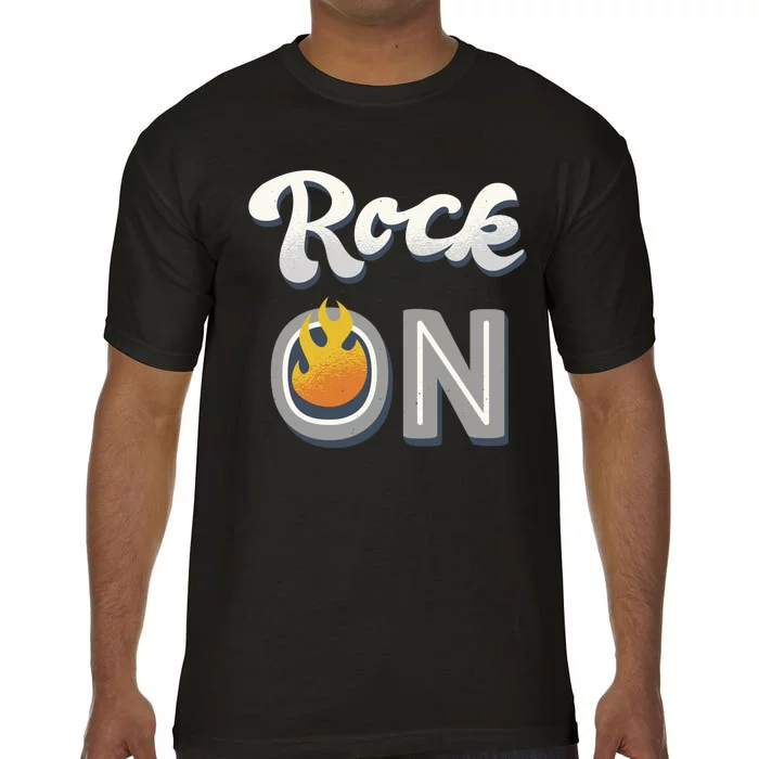 Rock On Flame Comfort Colors T-Shirt