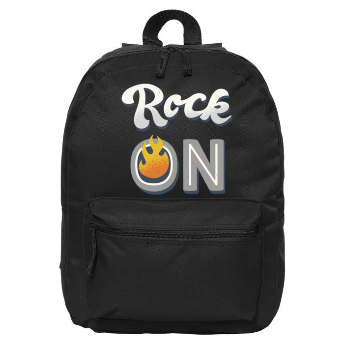 Rock On Flame 16 in Basic Backpack