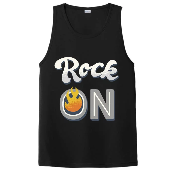 Rock On Flame Performance Tank