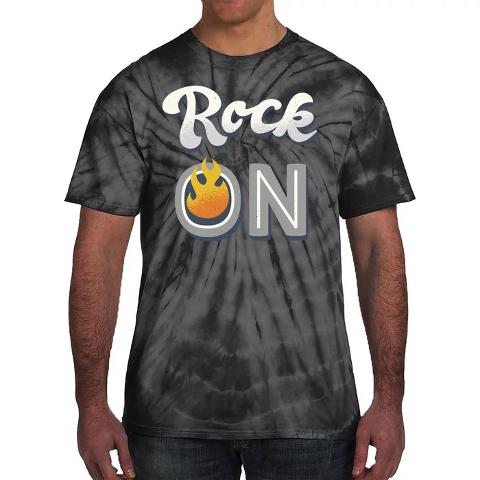 Rock On Flame Tie-Dye T-Shirt