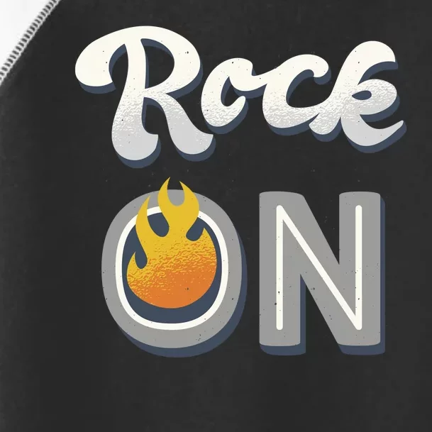 Rock On Flame Toddler Fine Jersey T-Shirt