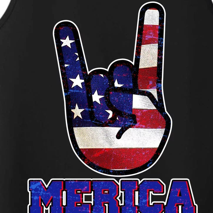 Rock On Merica Performance Tank