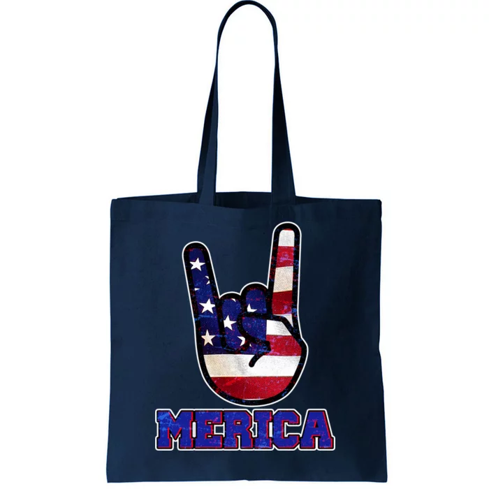 Rock On Merica Tote Bag