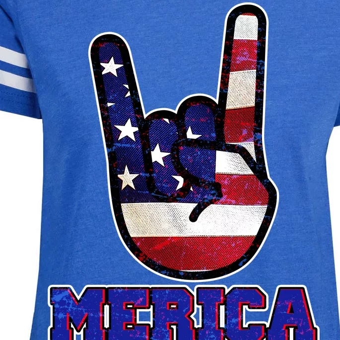 Rock On Merica Enza Ladies Jersey Football T-Shirt