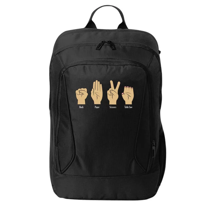 Rock Paper Scissors Table Saw City Backpack