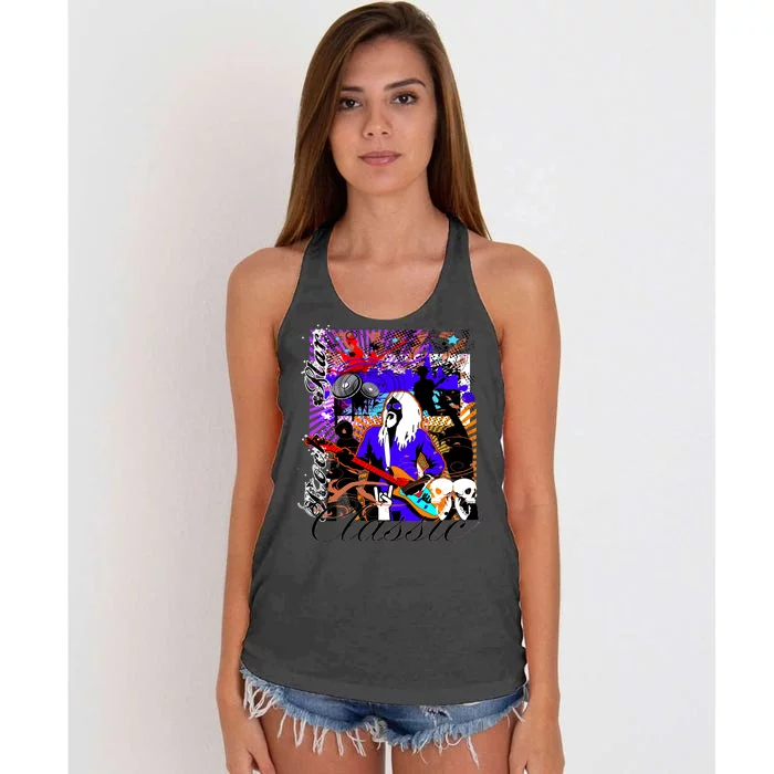 Rock Star Classic Women's Knotted Racerback Tank