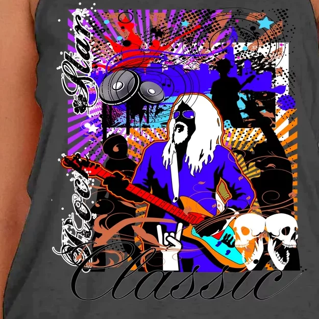 Rock Star Classic Women's Knotted Racerback Tank