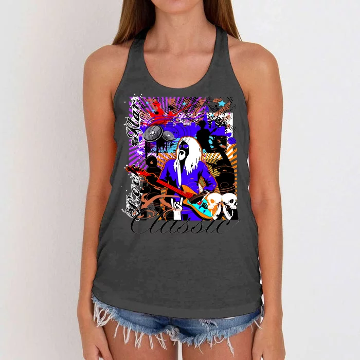 Rock Star Classic Women's Knotted Racerback Tank