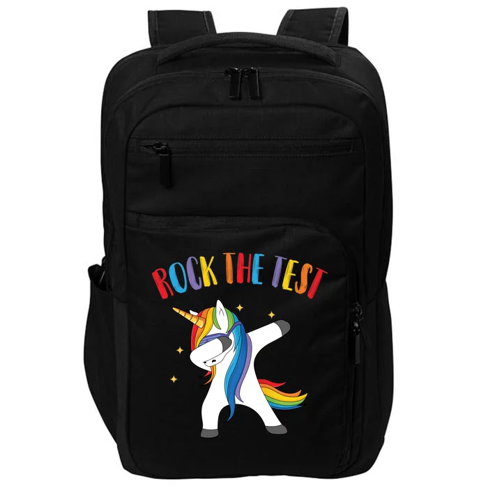 Rock The Test Dabbing Unicorn Impact Tech Backpack