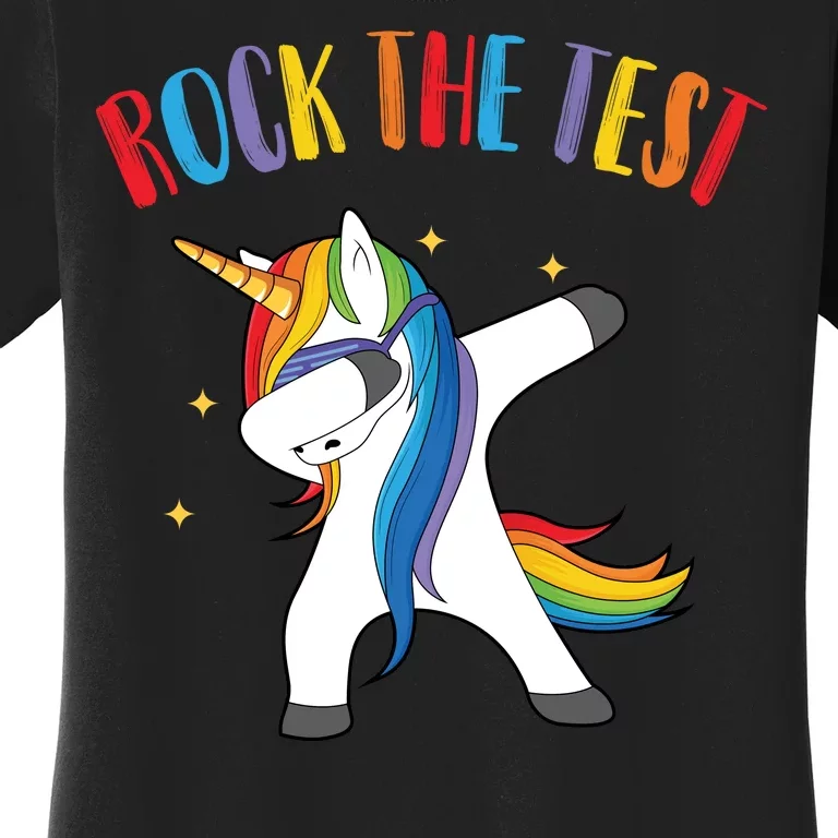 Rock The Test Dabbing Unicorn Women's T-Shirt