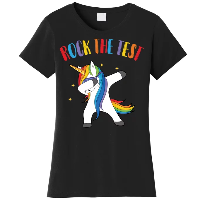 Rock The Test Dabbing Unicorn Women's T-Shirt