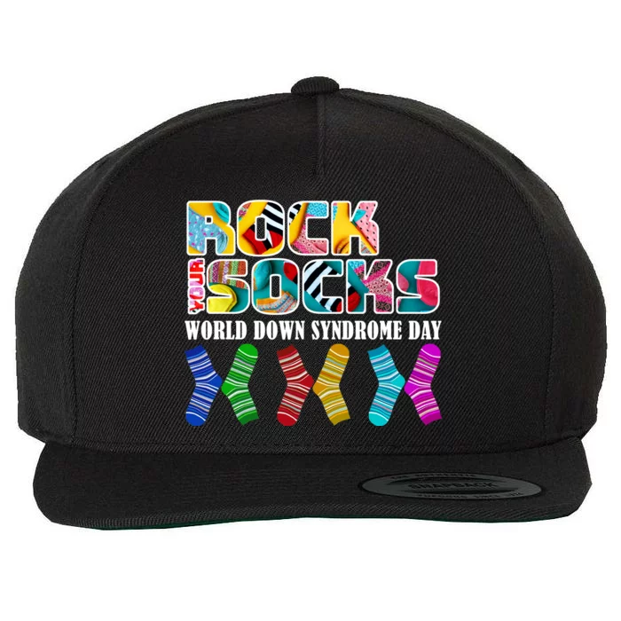 Rock Your Socks For World Down Syndrome Day Wool Snapback Cap