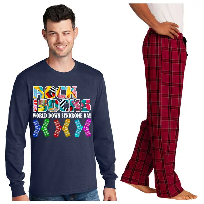 Rock Your Socks For World Down Syndrome Day Long Sleeve Pajama Set