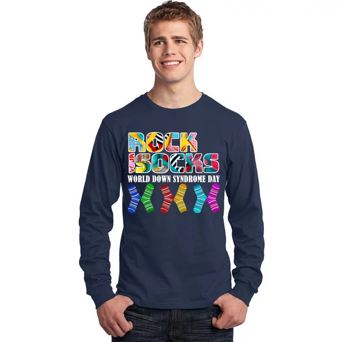 Rock Your Socks For World Down Syndrome Day Tall Long Sleeve T-Shirt