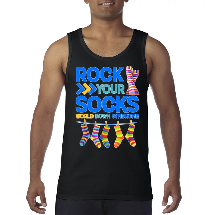 Rock Your Socks World Down Syndrome Awareness Day Tank Top